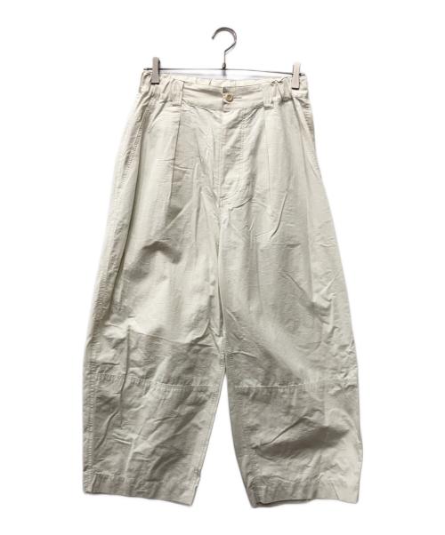 MHL（エムエイチエル）MHL (エムエイチエル) LIGHTWEIGHT COTTON NYLON TWILL TROUSERS グリーン サイズ:1の古着・服飾アイテム