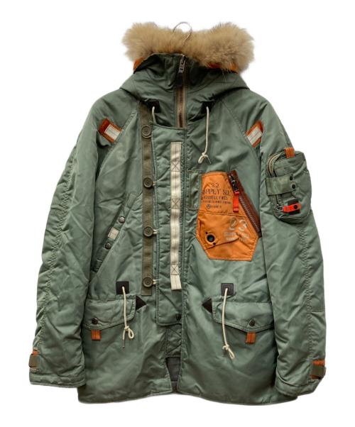 AVIREX（アヴィレックス）AVIREX (アヴィレックス) フライトジャケット オリーブ サイズ:Lの古着・服飾アイテム