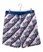 Hysteric Glamourヒステリックグラマー）の古着「FUNKA HYSTERIC Pattern Easy Shorts」｜ホワイト×パープル