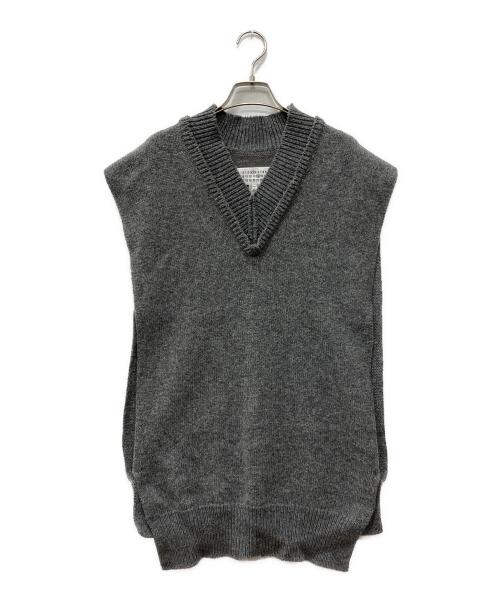 Maison Margiela（メゾンマルジェラ）Maison Margiela (メゾンマルジェラ) ニットベスト グレー サイズ:XSの古着・服飾アイテム