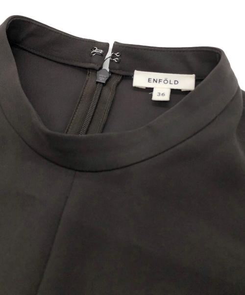 ENFOLD（エンフォルド）ENFOLD (エンフォルド) WIDE-CUFF DRESS（ワイド　カフ　ドレス） グレー サイズ:36の古着・服飾アイテム