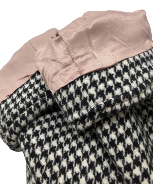 HER LIP TO（ハーリップトゥ）HER LIP TO (ハーリップトゥ) ウールPコート ホワイト×ブラック サイズ:Sの古着・服飾アイテム