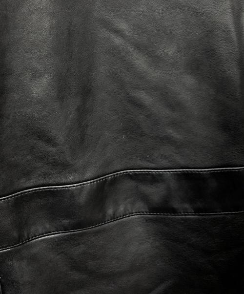 ASTRAET（アストラット）ASTRAET (アストラット) ラムレザー 4ボタン カバーオール ブラック サイズ:FREEの古着・服飾アイテム