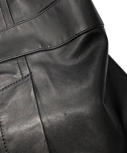 ASTRAET（アストラット）ASTRAET (アストラット) ラムレザー 4ボタン カバーオール ブラック サイズ:FREEの古着・服飾アイテム