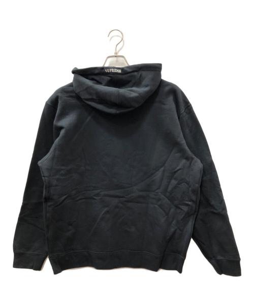 SUPREME（シュプリーム）Supreme (シュプリーム) NIKE (ナイキ) Leather Applique Hooded Sweatshirt ブラック サイズ:Lの古着・服飾アイテム