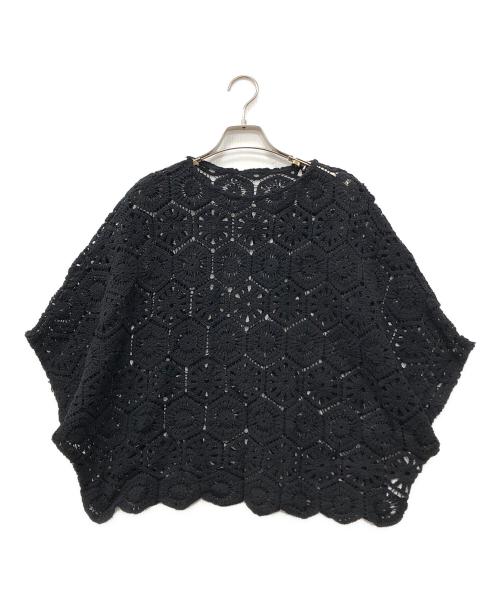 journal standard luxe（ジャーナルスタンダード ラックス）journal standard luxe (ジャーナルスタンダード ラックス) クロシェットニット ブラック サイズ:下記参照の古着・服飾アイテム