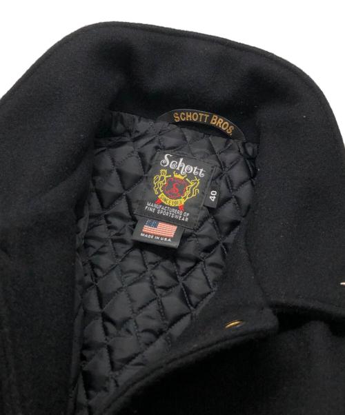 Schott（ショット）Schott (ショット) MELTON COACH JKT ブラック サイズ:40の古着・服飾アイテム