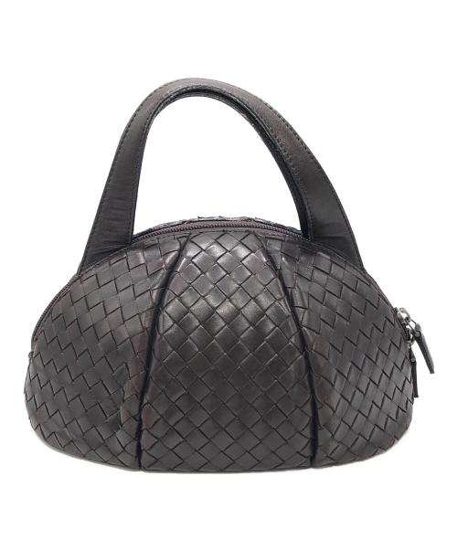 BOTTEGA VENETA（ボッテガベネタ）BOTTEGA VENETA (ボッテガベネタ) 丸型ハンドバッグ ブラウン サイズ:下記参照の古着・服飾アイテム