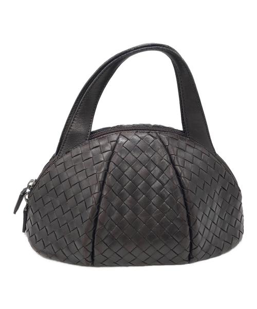 BOTTEGA VENETA（ボッテガベネタ）BOTTEGA VENETA (ボッテガベネタ) 丸型ハンドバッグ ブラウン サイズ:下記参照の古着・服飾アイテム