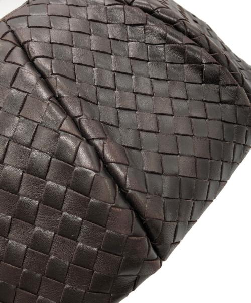 BOTTEGA VENETA（ボッテガベネタ）BOTTEGA VENETA (ボッテガベネタ) 丸型ハンドバッグ ブラウン サイズ:下記参照の古着・服飾アイテム
