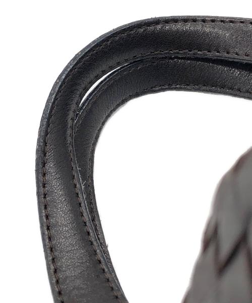 BOTTEGA VENETA（ボッテガベネタ）BOTTEGA VENETA (ボッテガベネタ) 丸型ハンドバッグ ブラウン サイズ:下記参照の古着・服飾アイテム