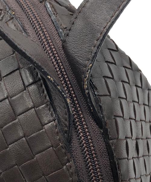 BOTTEGA VENETA（ボッテガベネタ）BOTTEGA VENETA (ボッテガベネタ) 丸型ハンドバッグ ブラウン サイズ:下記参照の古着・服飾アイテム
