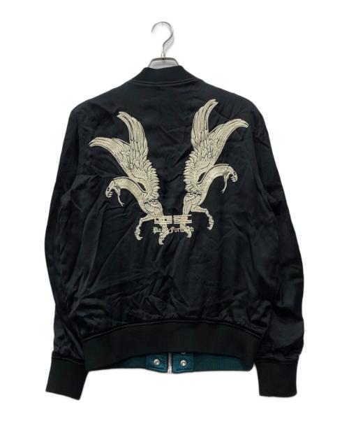 DIESEL（ディーゼル）DIESEL (ディーゼル) J-SMOAK-EMBROリバーシブル スカジャン ブラック サイズ:Mの古着・服飾アイテム