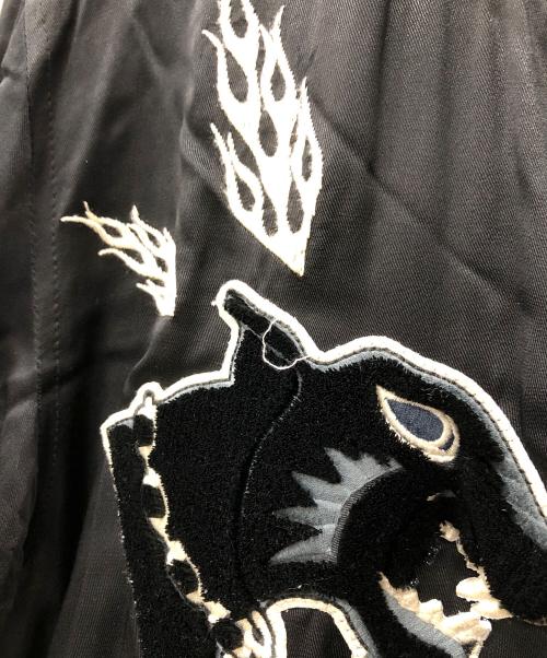 DIESEL（ディーゼル）DIESEL (ディーゼル) J-SMOAK-EMBROリバーシブル スカジャン ブラック サイズ:Mの古着・服飾アイテム