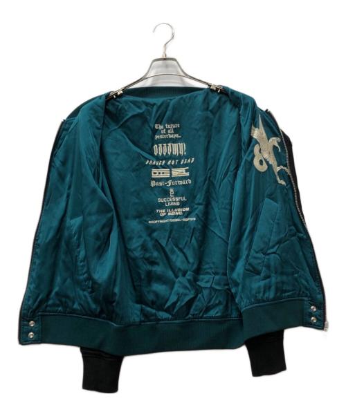 DIESEL（ディーゼル）DIESEL (ディーゼル) J-SMOAK-EMBROリバーシブル スカジャン ブラック サイズ:Mの古着・服飾アイテム