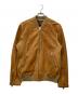 DIESEL（ディーゼル）の古着「OOSUDD-L-DAVIDOVレザージップブルゾン」｜ベージュ