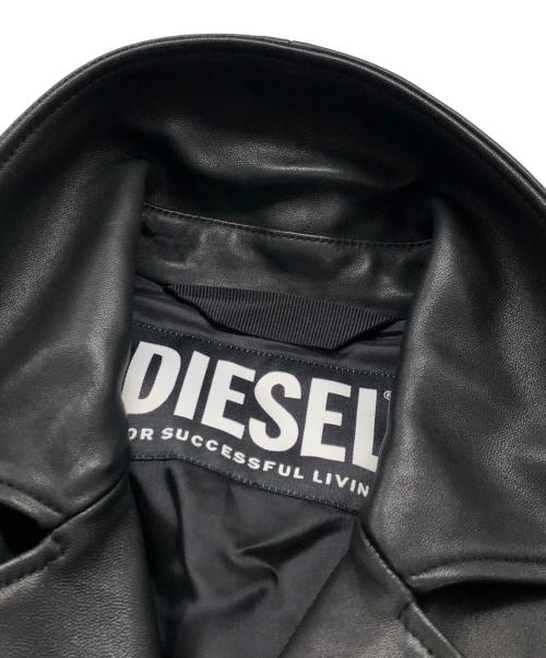 DIESEL（ディーゼル）DIESEL (ディーゼル) L-GARRETT-Aダブルライダースジャケット ブラック サイズ:Lの古着・服飾アイテム