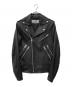 DIESEL（ディーゼル）の古着「L-GARRETT-Aダブルライダースジャケット」｜ブラック