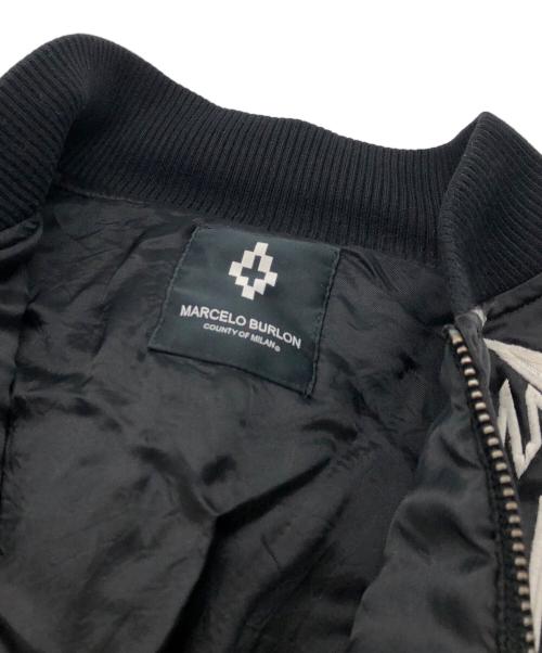 MARCELO BURLON（マルセロバーロン）MARCELO BURLON (マルセロバーロン) ジップブルゾン ブラック サイズ:Lの古着・服飾アイテム