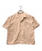 ISSEY MIYAKEイッセイミヤケ）の古着「オープンカラーシャツ」｜ピンク