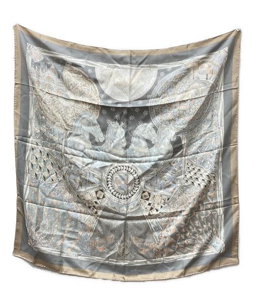 HERMES（エルメス）HERMES (エルメス) シルクスカーフ グレー サイズ:下記参照の古着・服飾アイテム