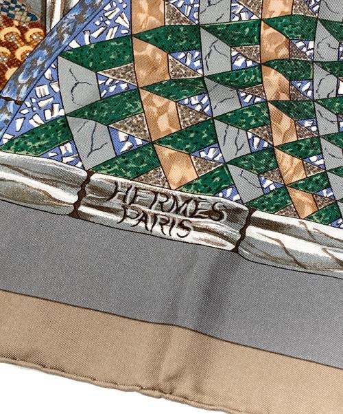 HERMES（エルメス）HERMES (エルメス) シルクスカーフ グレー サイズ:下記参照の古着・服飾アイテム