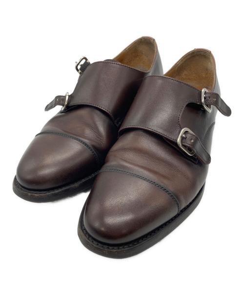 berwick（バーウィック）berwick (バーウィック) ダブルモンクストラップシューズ ブラウン サイズ:SIZE 4 1/2の古着・服飾アイテム
