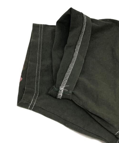 stussy（ステューシー）stussy (ステューシー) OLD ロゴラインTシャツ グリーン×ネイビー サイズ:Lの古着・服飾アイテム