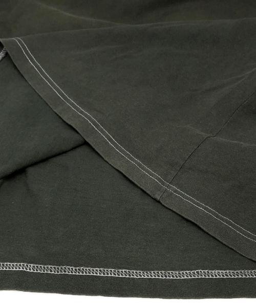 stussy（ステューシー）stussy (ステューシー) OLD ロゴラインTシャツ グリーン×ネイビー サイズ:Lの古着・服飾アイテム