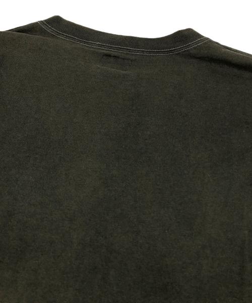 stussy（ステューシー）stussy (ステューシー) OLD ロゴラインTシャツ グリーン×ネイビー サイズ:Lの古着・服飾アイテム