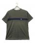 stussy（ステューシー）の古着「OLD ロゴラインTシャツ」｜グリーン×ネイビー
