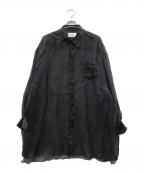 Maison Margielaメゾンマルジェラ）の古着「コットンポプリンシャツドレス」｜ブラック