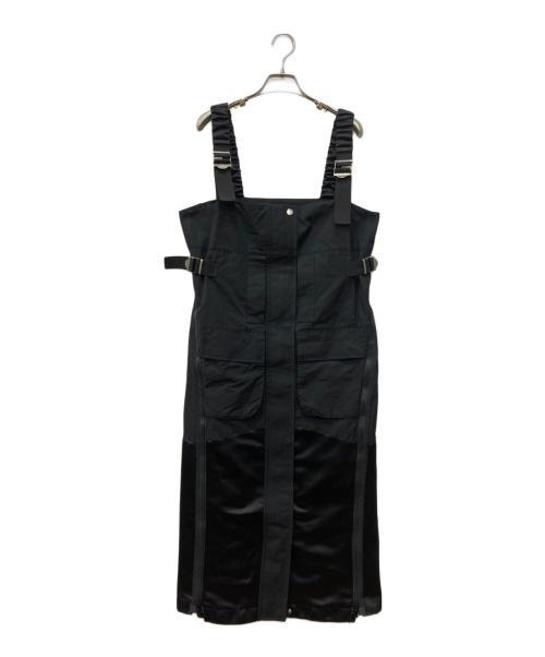 sacai（サカイ）sacai (サカイ) Grosgrain Mix Dress ブラック サイズ:Mの古着・服飾アイテム