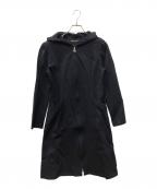 Reneルネ）の古着「フードジップワンピース」｜ネイビー