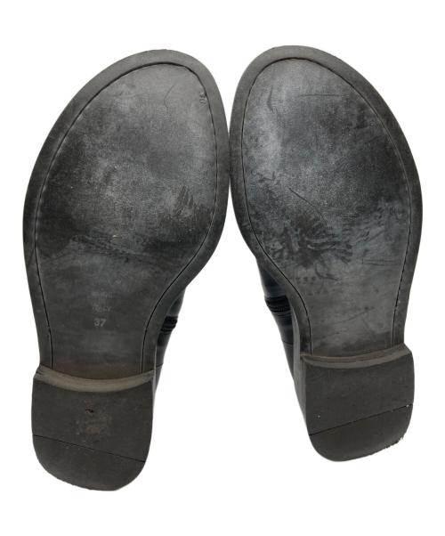 ANN DEMEULEMEESTER（アンドゥムルメステール）ANN DEMEULEMEESTER (アンドゥムルメステール) ミドルブーツ ブラック サイズ:37の古着・服飾アイテム