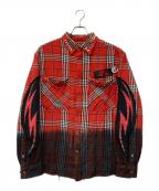 DIESELディーゼル）の古着「チェックシャツ」｜レッド