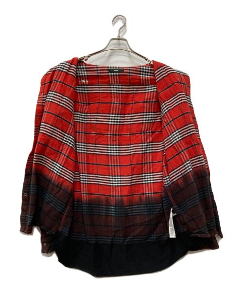 DIESEL（ディーゼル）DIESEL (ディーゼル) チェックシャツ レッド サイズ:Mの古着・服飾アイテム