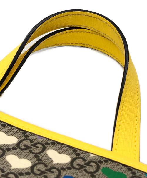 GUCCI（グッチ）GUCCI (グッチ) チルドレンズ ハートプリントハンドバッグ ベージュ サイズ:下記参照の古着・服飾アイテム