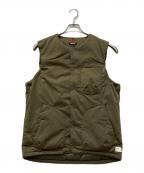 NANGAナンガ）の古着「HINOC RIPSTOP INNER DOWN VEST」｜カーキ