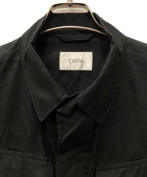 CIOTA（シオタ）CIOTA (シオタ) スビンコットンウェザージャングルファティーグジャケット ブラック サイズ:6の古着・服飾アイテム