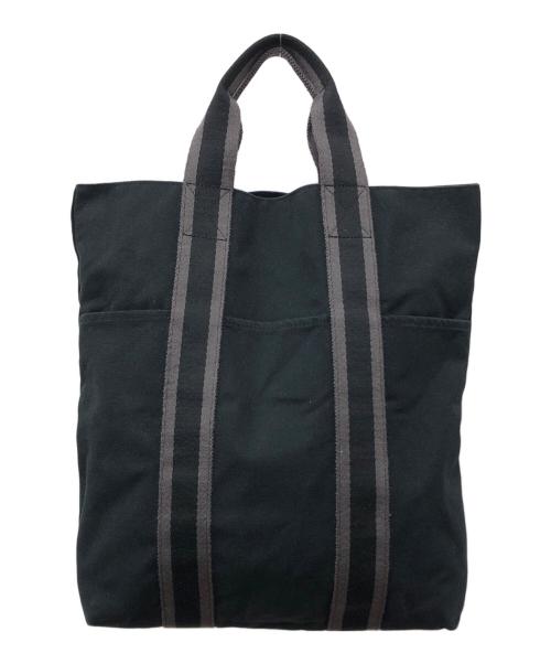 HERMES（エルメス）HERMES (エルメス) キャンバスハンドバッグ ブラック サイズ:下記参照の古着・服飾アイテム