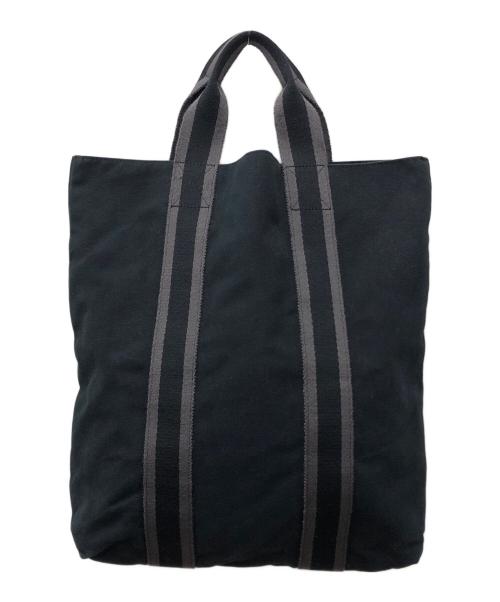 HERMES（エルメス）HERMES (エルメス) キャンバスハンドバッグ ブラック サイズ:下記参照の古着・服飾アイテム