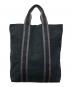 HERMES（エルメス）の古着「キャンバスハンドバッグ」｜ブラック