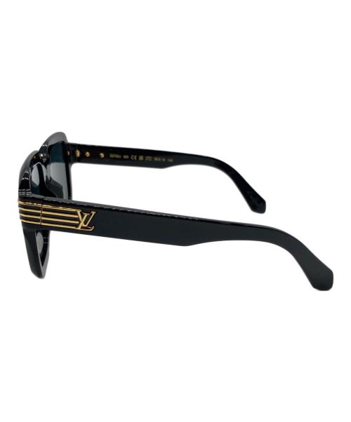 LOUIS VUITTON（ルイ ヴィトン）LOUIS VUITTON (ルイ ヴィトン) LV スライド ラージ スクエアラウンドサングラス ブラック サイズ:56□19 145の古着・服飾アイテム