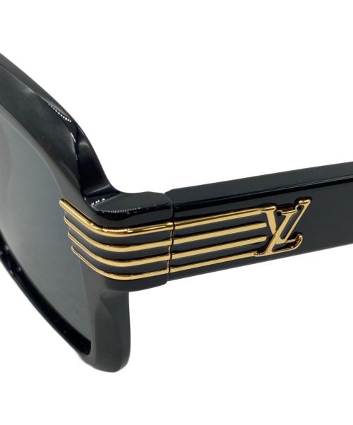 LOUIS VUITTON（ルイ ヴィトン）LOUIS VUITTON (ルイ ヴィトン) LV スライド ラージ スクエアラウンドサングラス ブラック サイズ:56□19 145の古着・服飾アイテム