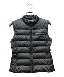 PRADA SPORTS（プラダスポーツ）の古着「プレート付キダウンベスト」｜カーキ