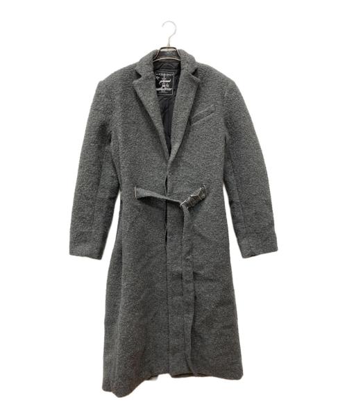 Y. PROJECT（ワイプロジェクト）Y. PROJECT (ワイプロジェクト) ベルド ウール コート グレー サイズ:XSの古着・服飾アイテム