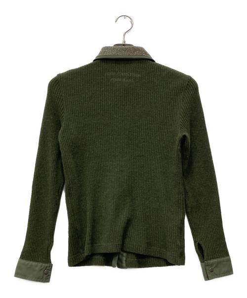 FENDI（フェンディ）FENDI (フェンディ) ニットブルゾン グリーン サイズ:40の古着・服飾アイテム