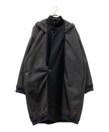 BLESS（ブレス）の古着「スウェットフード付きジャケットコート」｜グレー