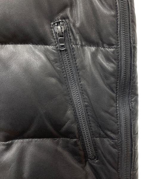 theory（セオリー）theory (セオリー) ラムレザーダウンジャケット ブラック サイズ:38の古着・服飾アイテム
